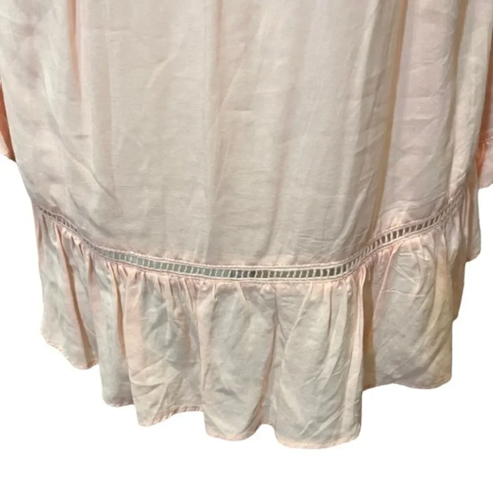 Fever Blush Tunic with Lace Accents - Picture 5 of 10